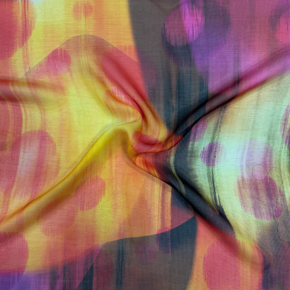 Stripe Chiffon Print -147CM- (47GSM)